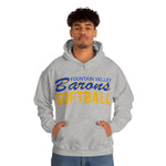 Gildan Unisex Heavy Blend™ Hooded Sweatshirt 18500 - FV Barons Softball