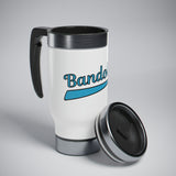 Stainless Steel Travel Mug with Handle, 14oz - Bandolitos