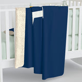 Sherpa Fleece Blanket (Navy) - A