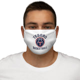 Snug-Fit Face Mask - Tesoro Basketball on White