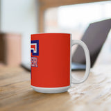 Ceramic Mug - Big T Soccer on Red