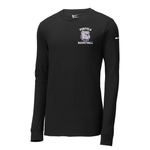Nike Core Cotton Long Sleeve Tee (NKBQ5232) - Bulldogs Basketball (Pocket White Logo)