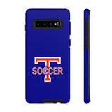 iPhone/Samsung Tough Cases - Big T Soccer on Blue