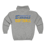 Gildan Unisex Heavy Blend™ Full Zip Hooded Sweatshirt - FV Barons Softball (Front/Back)