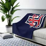 Sherpa Fleece Blanket (Navy) - T Song