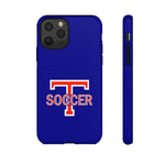 iPhone/Samsung Tough Cases - Big T Soccer on Blue