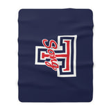 Sherpa Fleece Blanket (Navy) - T Song