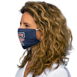 Snug-Fit Polyester Face Mask - Aquatics on Blue