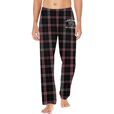 Pajama Pants (Plaid, Black/Grey/Crimson) - Jaguars BBB