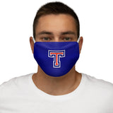 Snug-Fit Face Mask - Big T on Blue