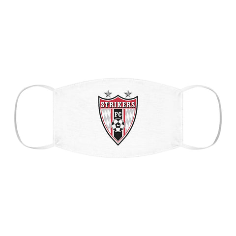 Snug-Fit Face Mask - Strikers FC Shield on White
