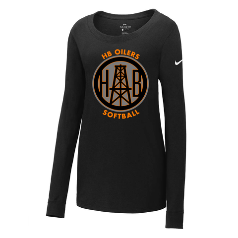 Nike Ladies Core Cotton Long Sleeve Tee (NKBQ5235) – HB Oilers Softball