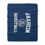 Sherpa Fleece Blanket (Navy) - Anaheim A Basketball