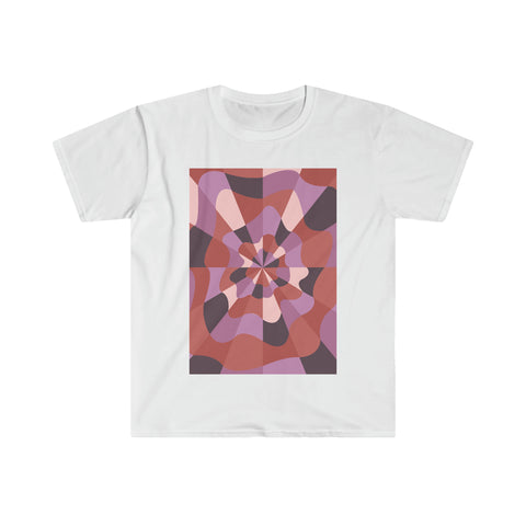 Gildan Unisex Softstyle T-Shirt 64000 - Balloon Purple & Peach