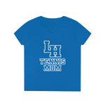 Gildan Ladies' V-Neck T-Shirt 5V00L - LH Tennis Mom