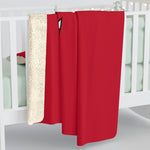 Sherpa Fleece Blanket (Red) - F Baseball