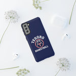 iPhone/Samsung Tough Cases - Tesoro Basketball on Blue