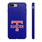 iPhone/Samsung Tough Cases - Big T Soccer on Blue