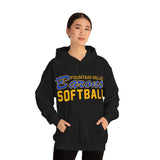 Gildan Unisex Heavy Blend™ Hooded Sweatshirt 18500 - FV Barons Softball