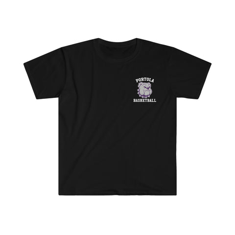 Gildan Unisex Softstyle T-Shirt 64000 - Portola Basketball (Pocket Logo)