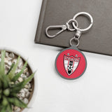Keychain - Shield on Red