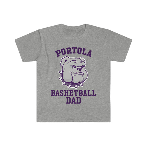 Gildan Unisex Softstyle T-Shirt 64000 - Bulldogs Basketball Dad (Full)