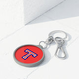 Keychain - Big T on Red