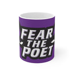 Ceramic Mug - Fear the Poet on Purple