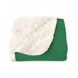 Sherpa Fleece Blanket (Green) - Edison Softball