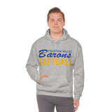 Gildan Unisex Heavy Blend™ Hooded Sweatshirt 18500 - FV Barons Softball