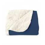 Sherpa Fleece Blanket (Navy) - A