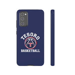 iPhone/Samsung Tough Cases - Tesoro Basketball on Blue