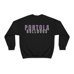 Gildan Unisex Heavy Blend™ Crewneck Sweatshirt 18000 - Portola Est. 2016/Bulldogs (Front/Back)