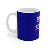 Ceramic Mug - Big T Soccer on Blue