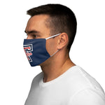 Snug-Fit Polyester Face Mask - Aquatics on Blue