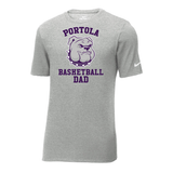 Nike Core Cotton Tee (NKBQ5233, Purple Logo) – Portola Basketball Dad