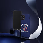 iPhone/Samsung Tough Cases - Tesoro Basketball on Blue