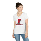 Gildan Ladies' V-Neck T-Shirt 5V00L - F Baseball