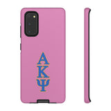 iPhone/Samsung Tough Cases - AKPsi on Pink