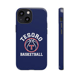 iPhone/Samsung Tough Cases - Tesoro Basketball on Blue