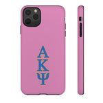 iPhone/Samsung Tough Cases - AKPsi on Pink