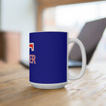 Ceramic Mug - Big T Soccer on Blue