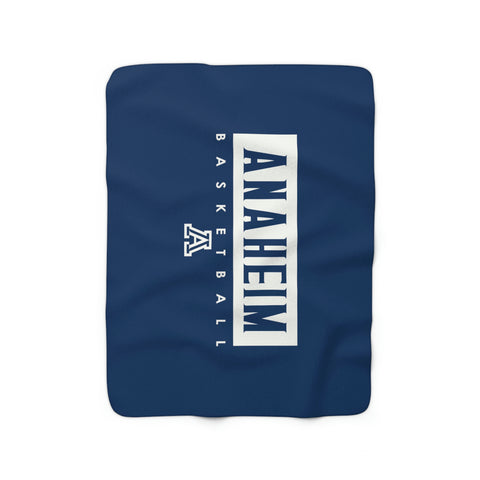 Sherpa Fleece Blanket (Navy) - Anaheim Basketball A