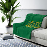 Sherpa Fleece Blanket (Green) - Edison Softball