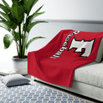 Sherpa Fleece Blanket (Red) - F Baseball