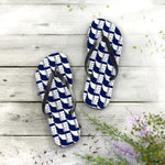 Flip Flops (Navy, Pattern) - Falcon Choirs