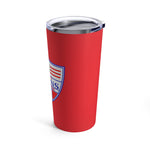 Tumbler 20oz - Shield on Red