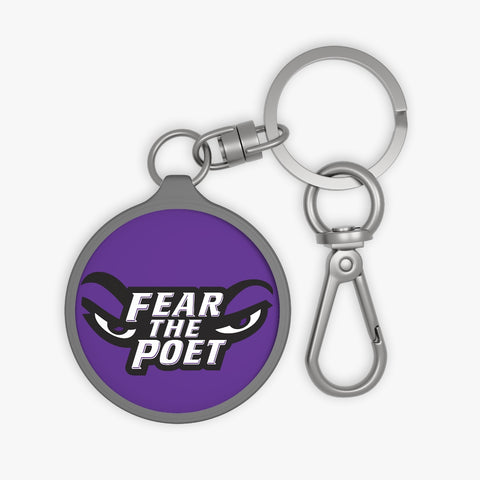 Keychain - Fear the Poet on Purple
