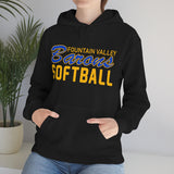 Gildan Unisex Heavy Blend™ Hooded Sweatshirt 18500 - FV Barons Softball