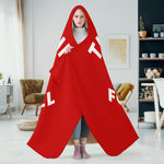 Hooded Blanket (Red) - Double T Football